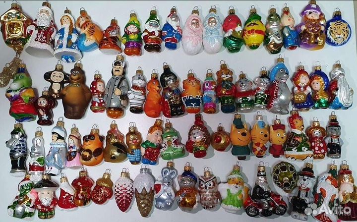 Елочные стеклянные игрушки новые