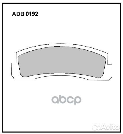 Колодки тормозные дисковые перед ADB0192 AL