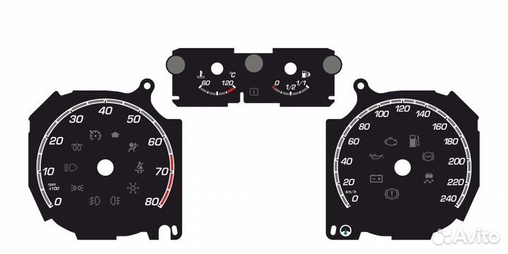 Шкалы приборов Ford Focus 2 (08-11) V1