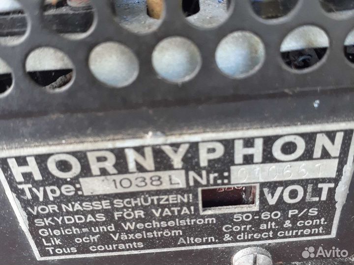 Радиоприемник Hornyphon,1942г