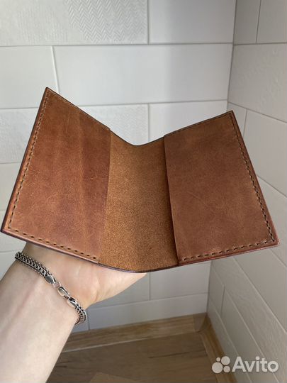 Кожаная обложка на паспорт (гравировка)