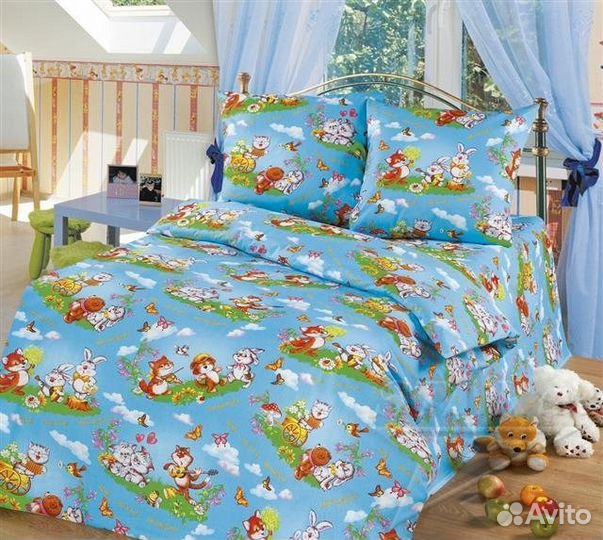 Детское постельное белье (новое, в упаковке)