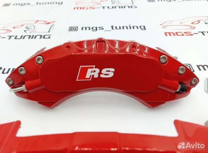 Накладки на суппорта RS металл Audi Q7 4L 05-15