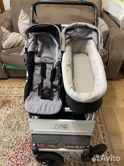 Коляска для двойни погодок mountain buggy duet