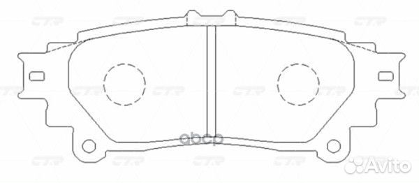GK1085 колодки дисковые задние Lexus RX 350 09