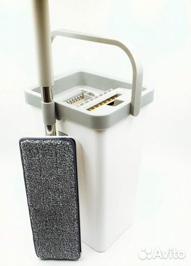 Швабра с отжимом в комплекте с ведром