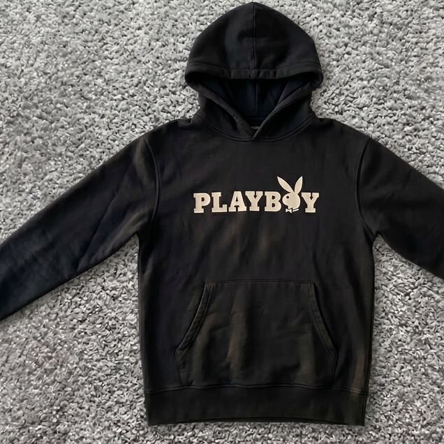 Худи playboy black bassic
