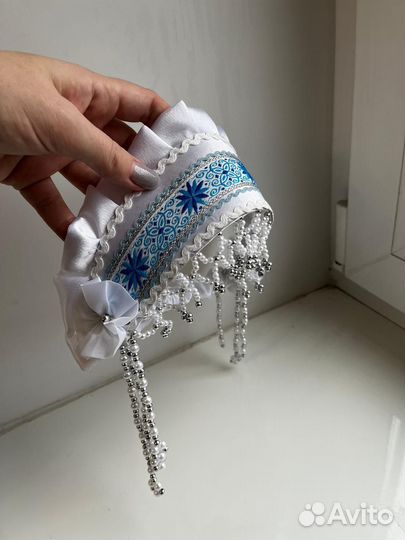 Кокошник для снегурочки детский