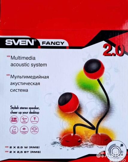 Колонки sven Fancy 2.0.для компьютера, ноутбука