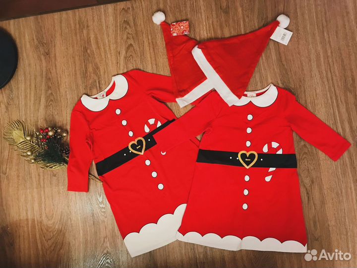 Новогодние рождественские платья на девочек