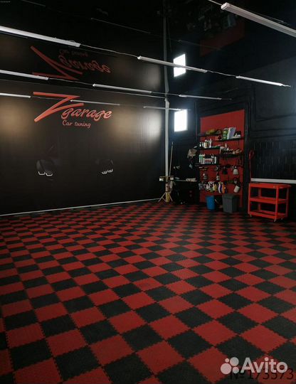 Модульная плитка в гараж