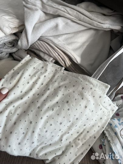 Бортики подушки в детскую кроватку, пеленки