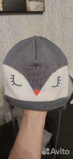 Шапка lassie+манишка зимняя детская 50-52