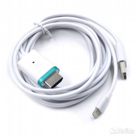 Кабель-адаптер Lightning 8pin - hdmi 1,8 м