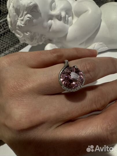 Кольцо + серьги серебро фианит