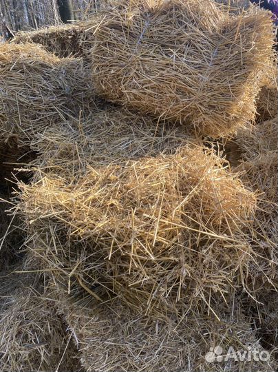 Солома в мешках