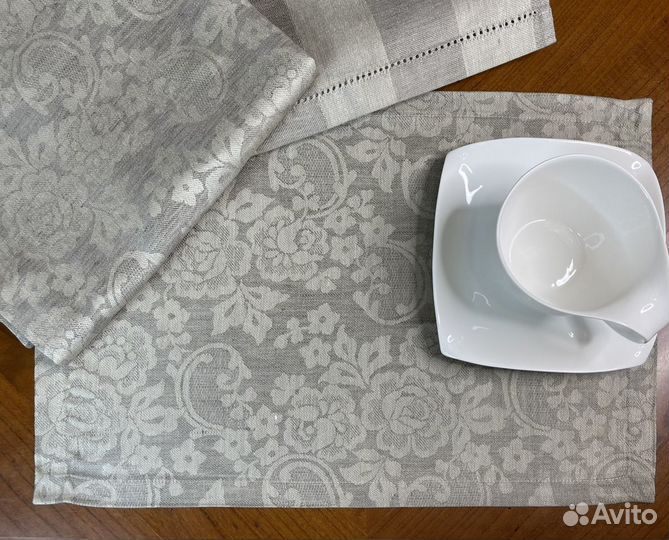 Плейсматы, дорожки лен хлопок экспорт