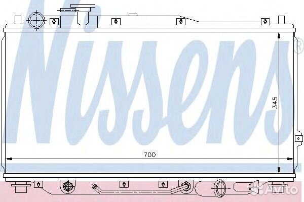 Радиатор системы охлаждения KIA: sephia (FA) 1.5 I