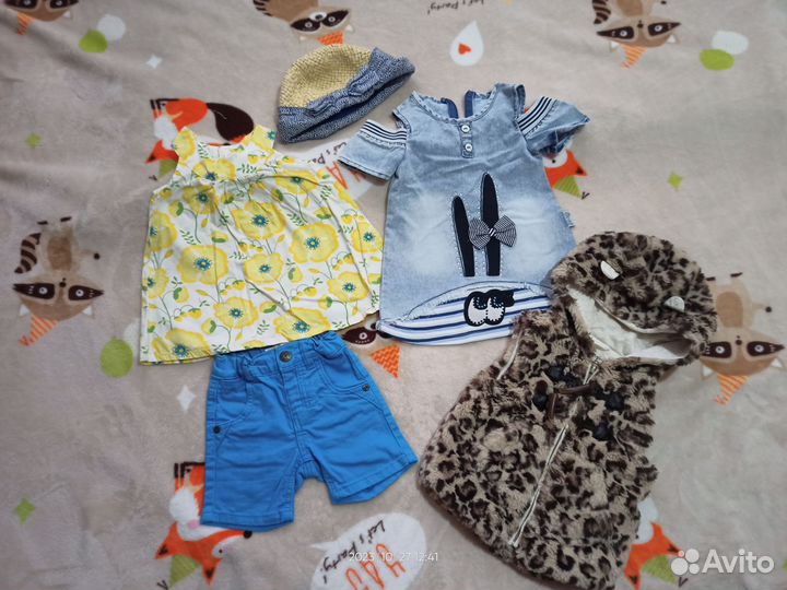 Одежда для девочки 9мес