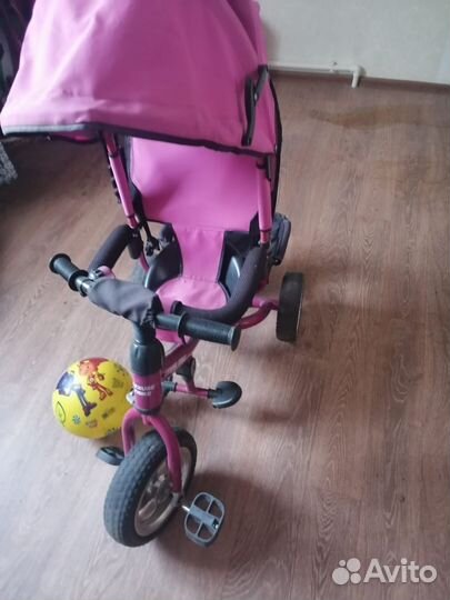 Детский велосипед с родительской ручкой