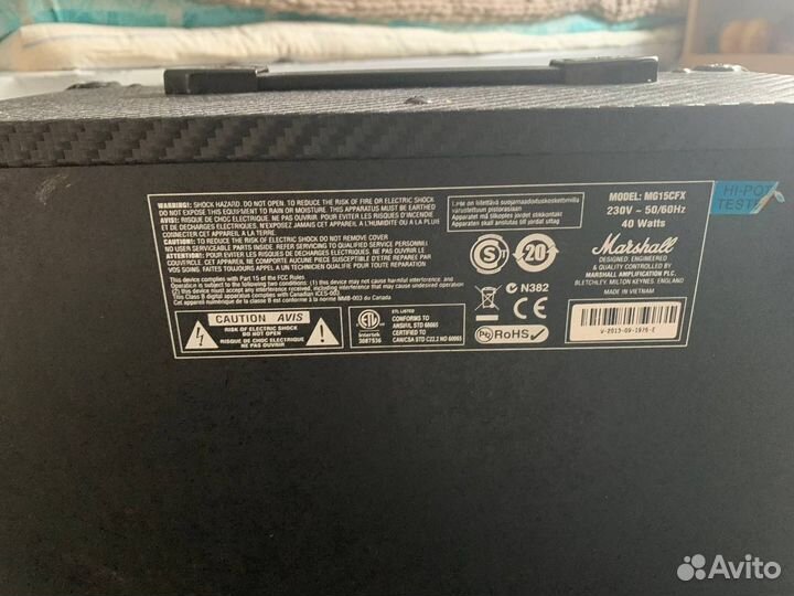 Комбоусилитель marshall mg15CFX