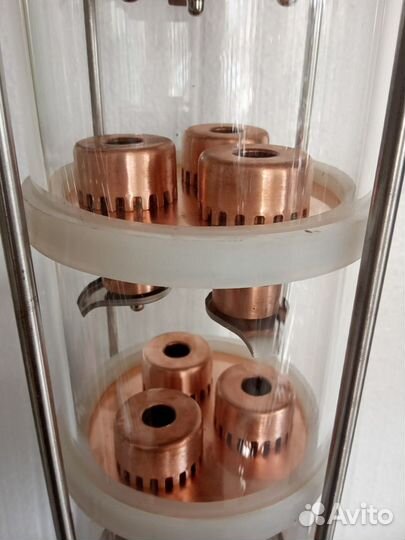 Колпачковая колонна медь, 3 колпачка, 4 этажа, 4