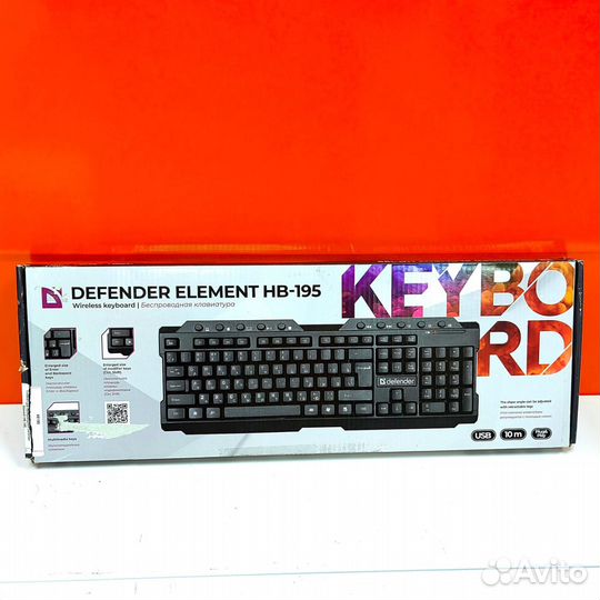Клавиатура беспроводная Defender Element HB-195