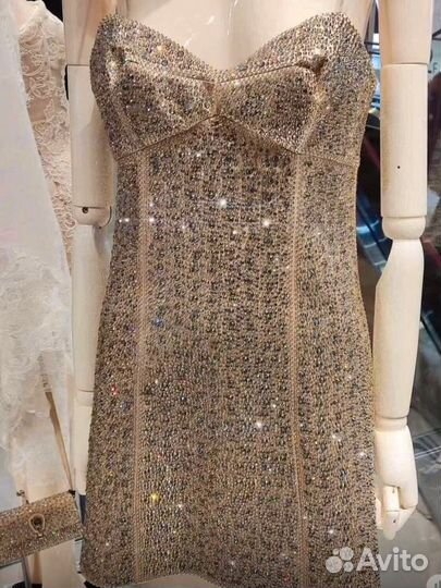 Роскошное платье Ermanno Scervino, со стразами