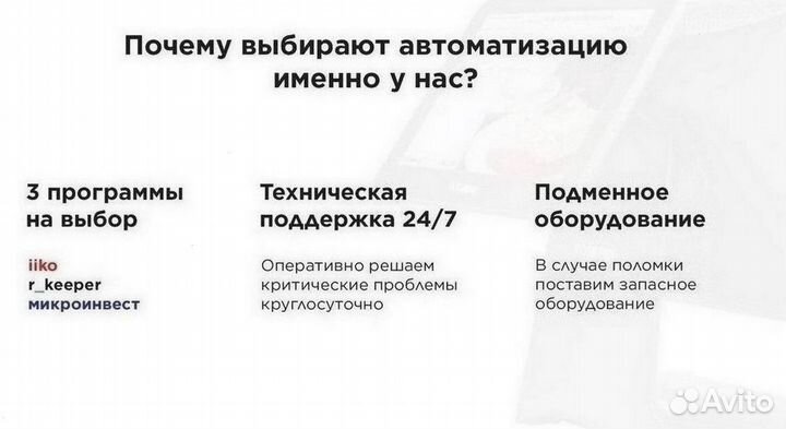 Сенсорный моноблок для автоматизации кафе магазина