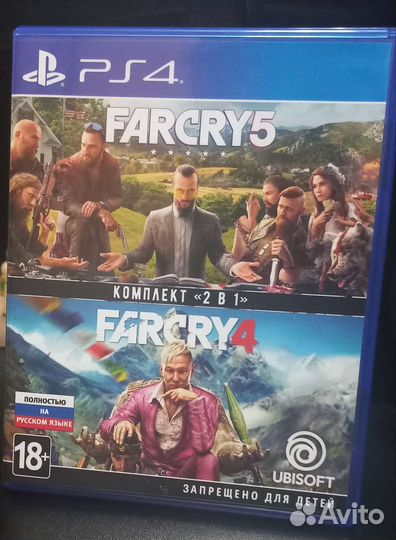 Игра farcry 4,5(два диска) ps4