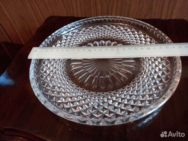Блюдо винтажное хрустальные СССР