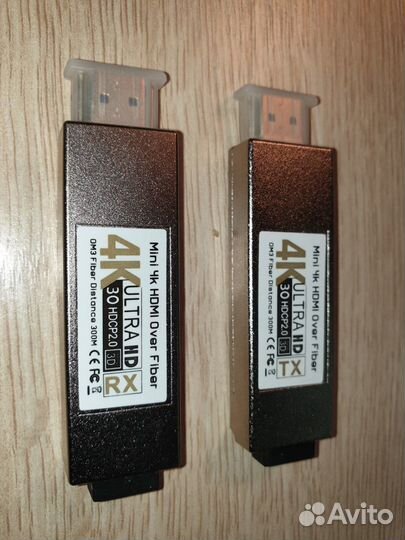 Hdmi 4K удлинитель по оптоволоконному кабелю