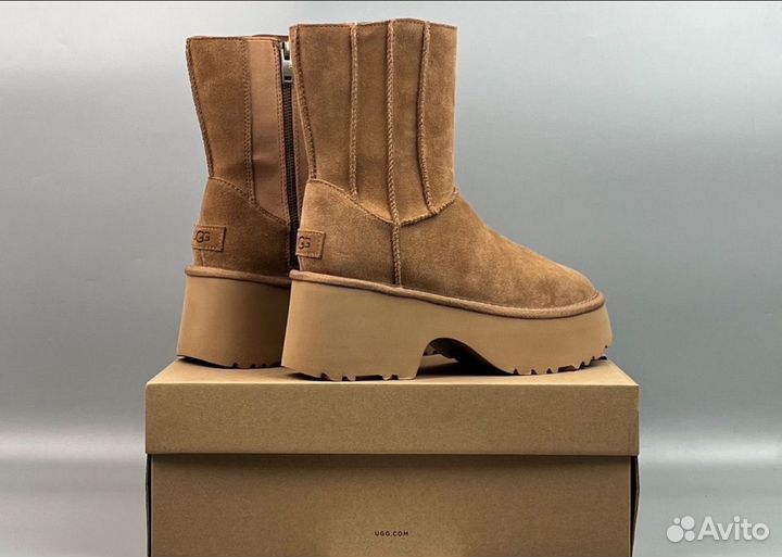 Угги UGG Clasic Twin Seam New Heights Chestnut