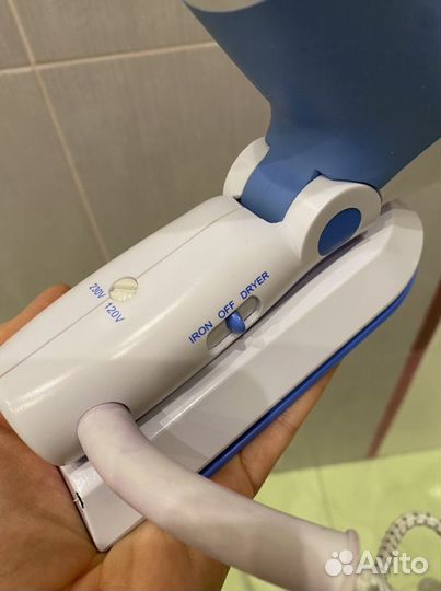 Мини утюг-фен дорожный philips