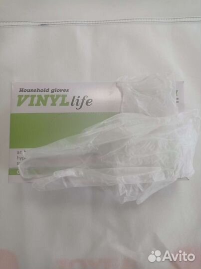 Перчатки нитриловые и виниловые