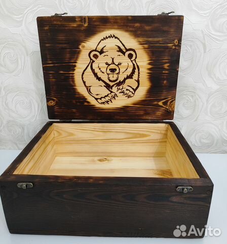 Ящик деревянный подарочный