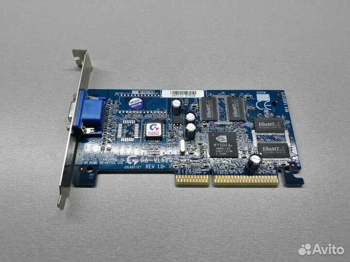 Видеокарта AGP GIgabyte GA-VL620 Rev 1.0 sdram 8Mb