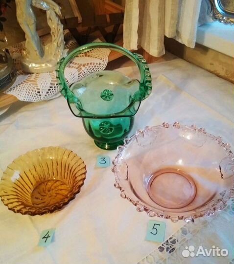 Ваза рубиновый хрусталь,Фарфор лфз