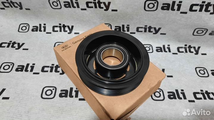 Шкив компрессора кондиционера Солярис Hyundai