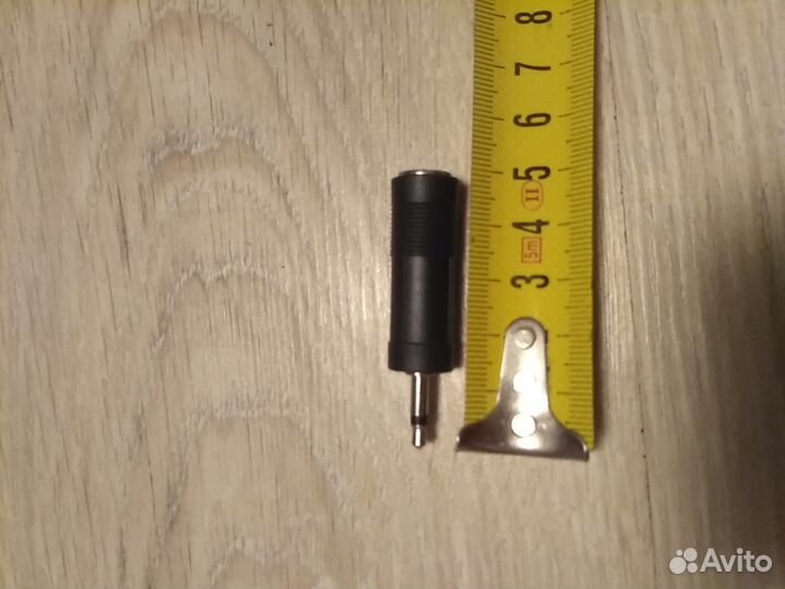 Переходник Джек миниджек чёрный 6.3