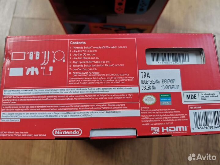 Nintendo switch oled новая