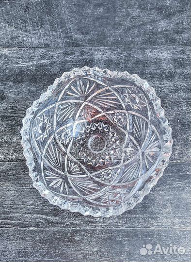 Салатник хрустальный СССР