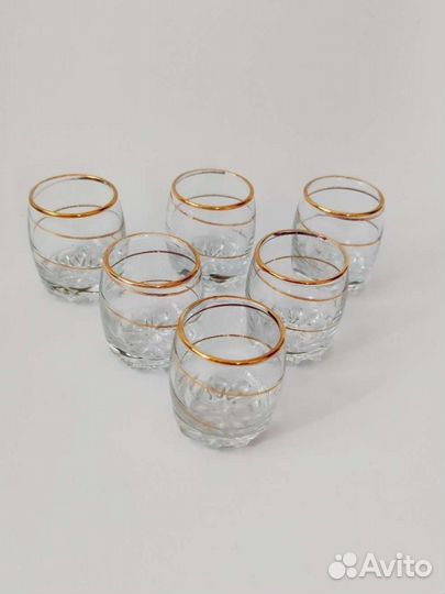 Стопки стаканы рюмки набор 6 шт
