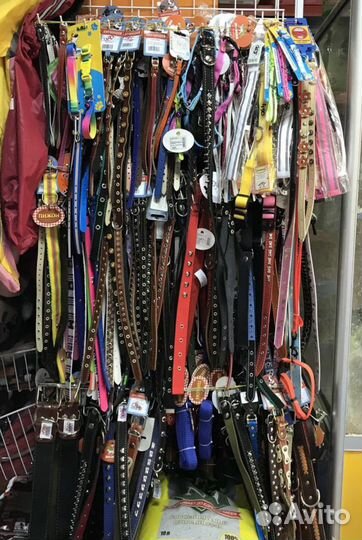 Ошейники, поводки, шлейки