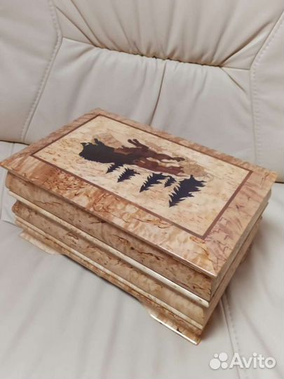 Шкатулка подарочная из Карельской березы