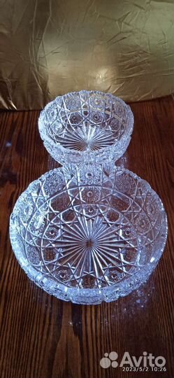 Набор ваз хрустальных