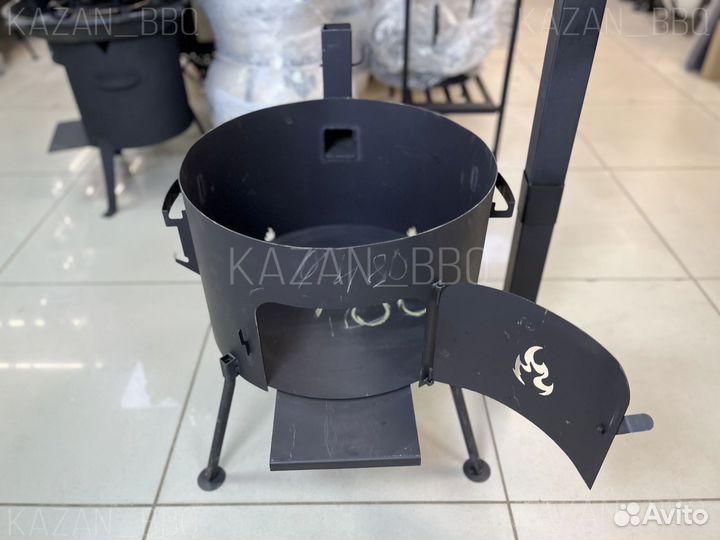 Печь с трубой для казана 22-30 л