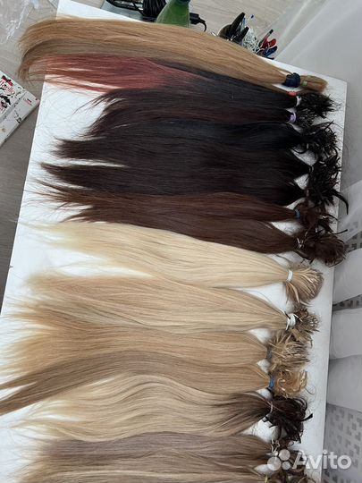 Волосы для наращивания и бу 50,55,60,65,70 см