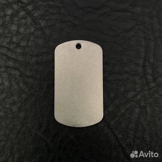 Титановый жетон армейский 50/28/2 мм