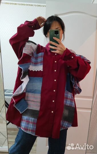 Рубашка пэчворк